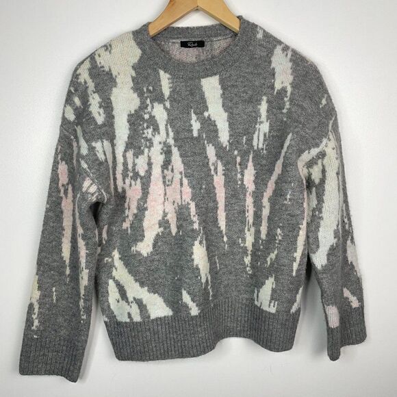 Rails Virgo Gray Tie Dye Knit Sweater Wool Blend Size XXS - Picture 3 of 8